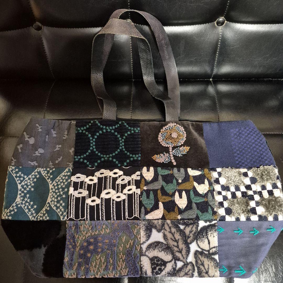 ミナペルホネン ピースバッグ dark mix