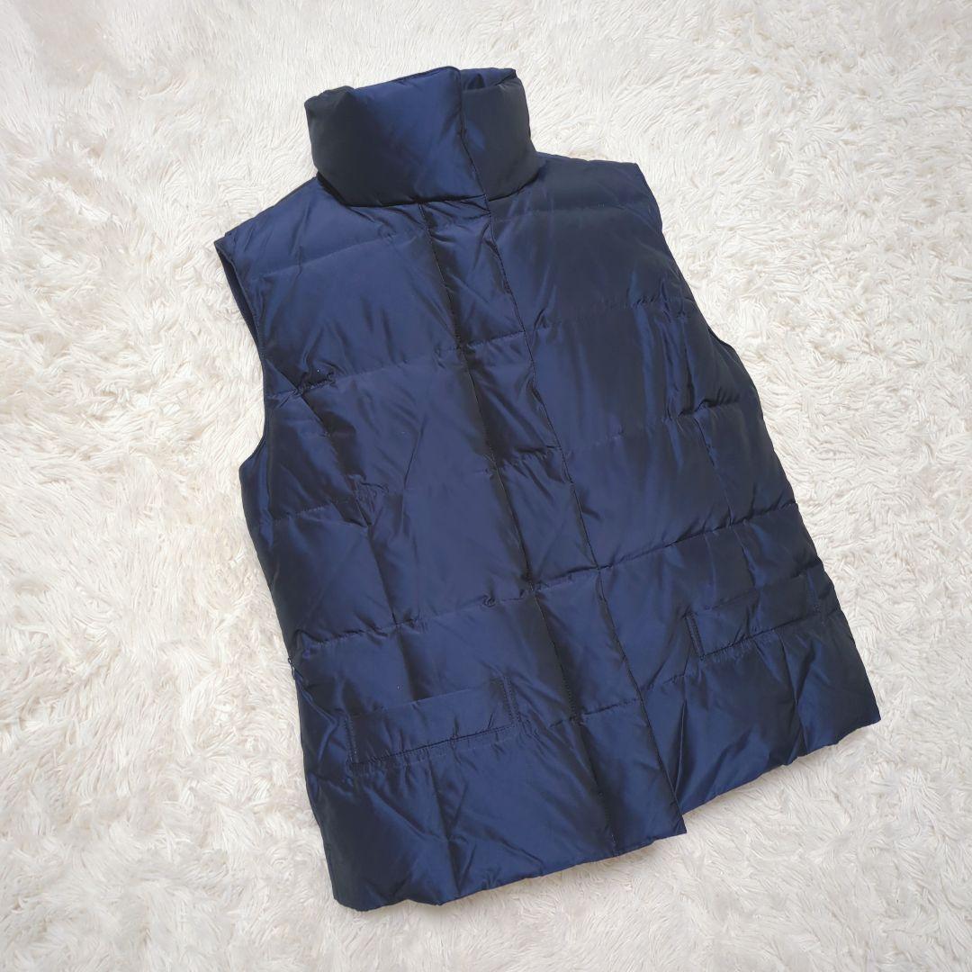 【美品・人気モデル】バーバリーロンドン☆ダウンベスト ノバチェック ネイビー M