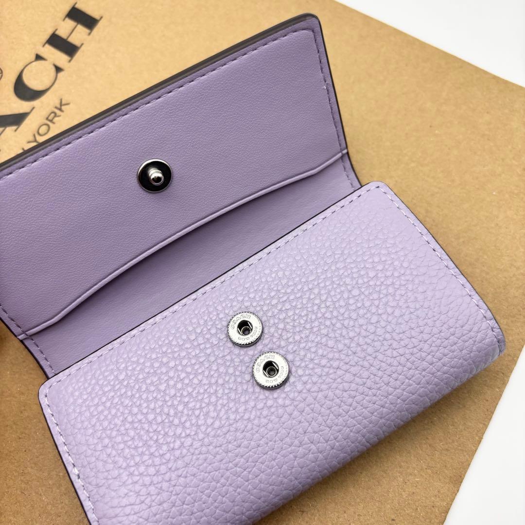 【COACH☆新品】エッセンシャル 6 リング キー ケース☆パープル☆