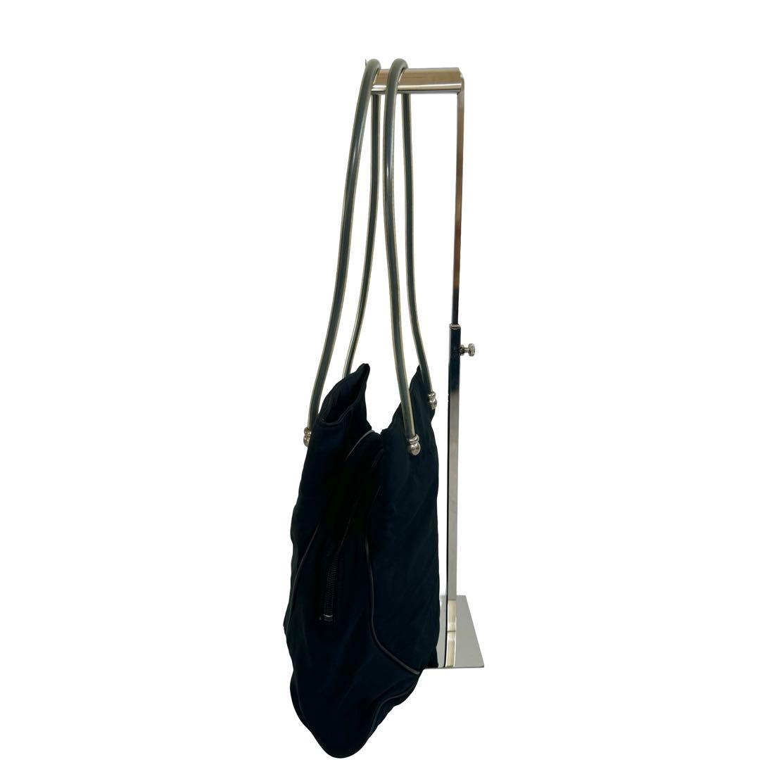 ロエベ トートバック 肩掛け ブラック シルバー金具 ロゴ刻印 ハンドバック