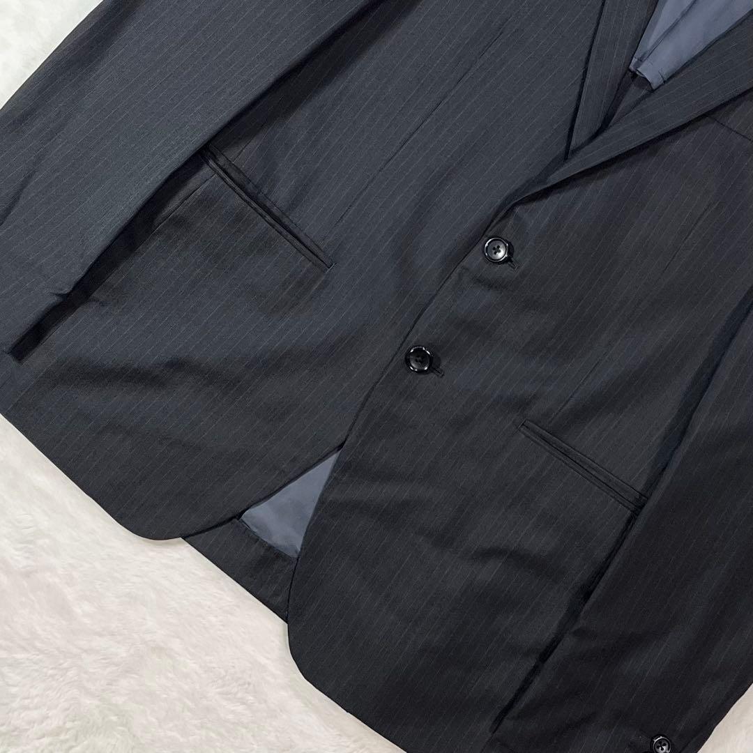 【極美品】TAKEO KIKUCHI 3ピース セットアップスーツ 紺 サイズ3