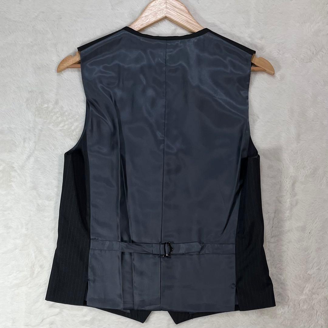 【極美品】TAKEO KIKUCHI 3ピース セットアップスーツ 紺 サイズ3