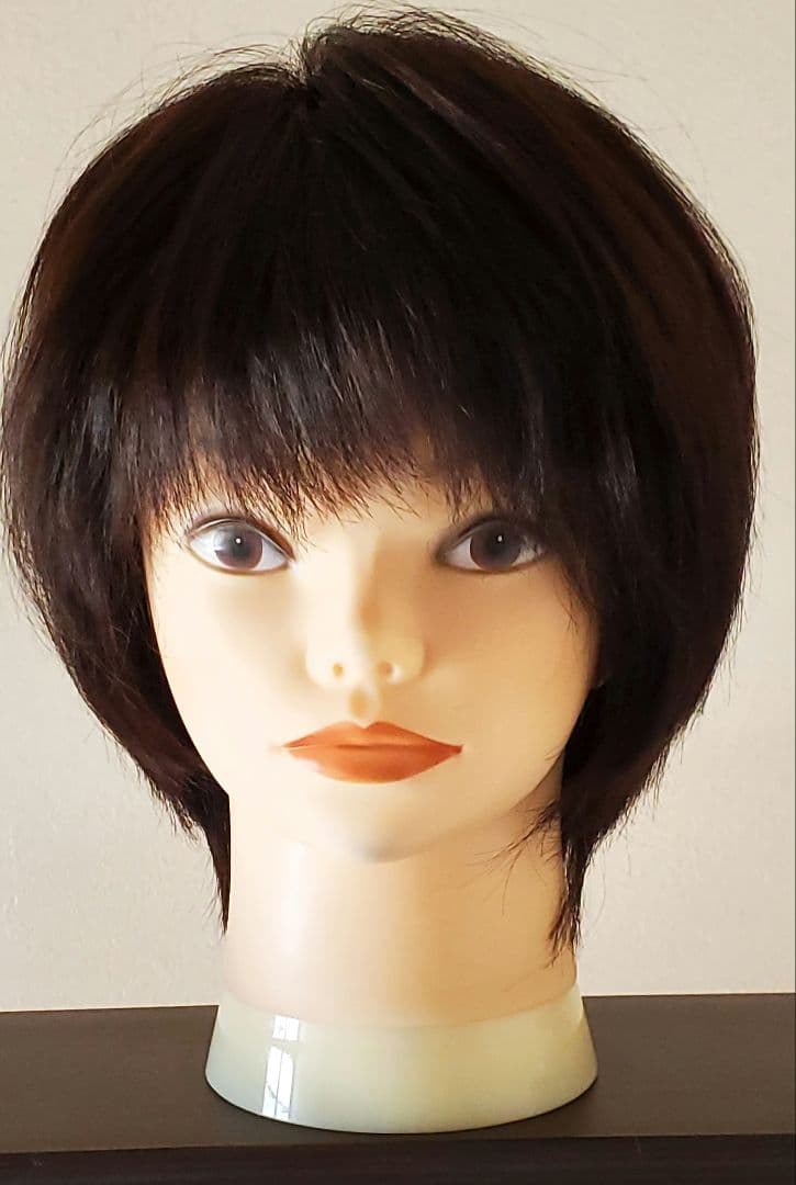 百合子ウイッグレミー人毛100%　Mサイズ　スキンレースタイプ