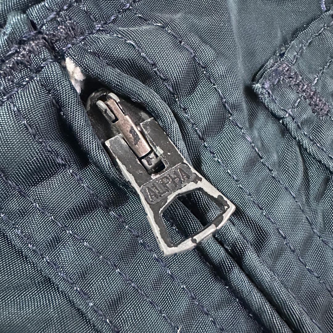 90s Alphe アメリカ製 cwu45p ジップ欠損 L