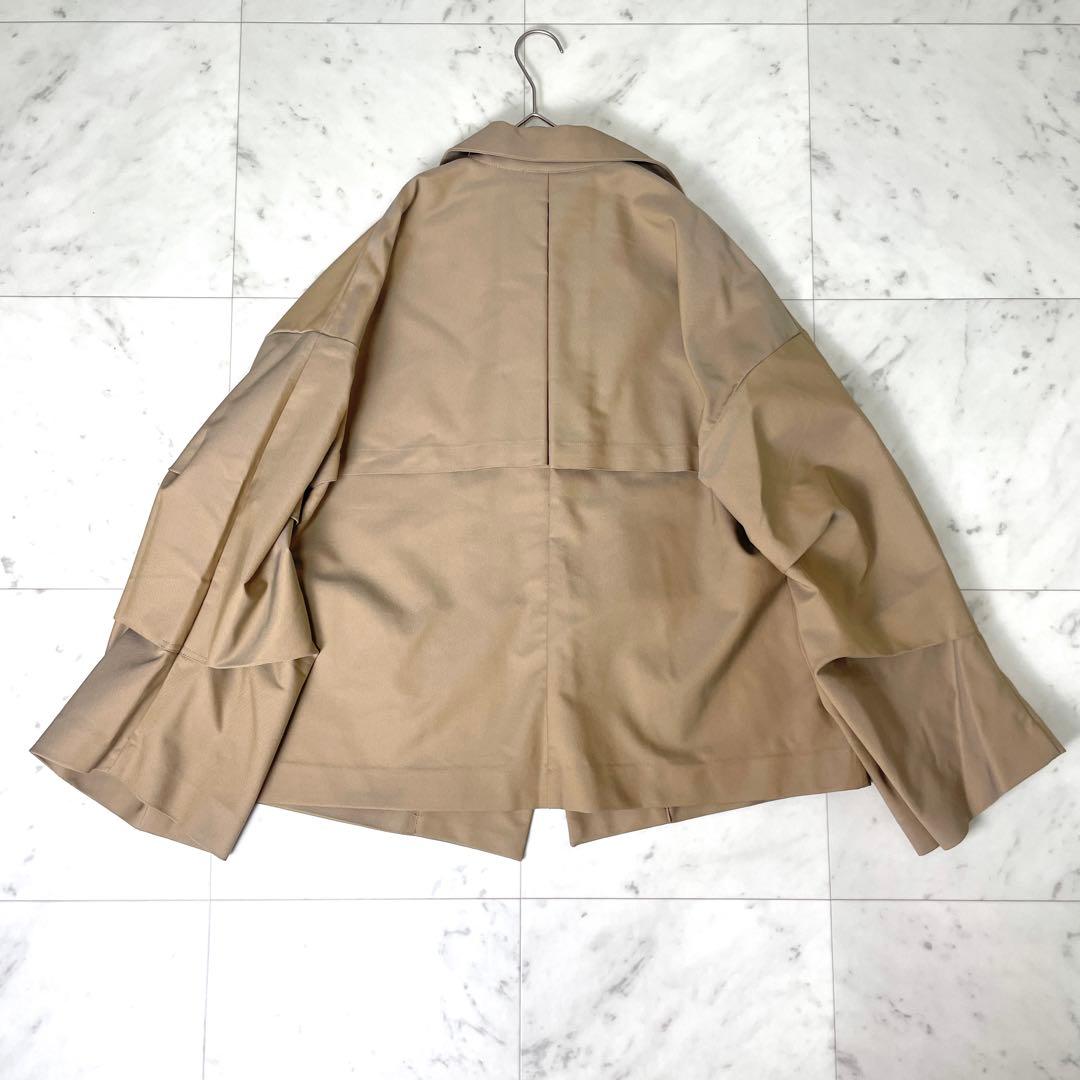 【新品未使用】アンスリード ショートオリガミトレンチコート ベージュ F