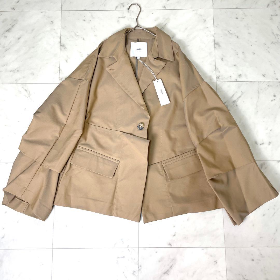 【新品未使用】アンスリード ショートオリガミトレンチコート ベージュ F