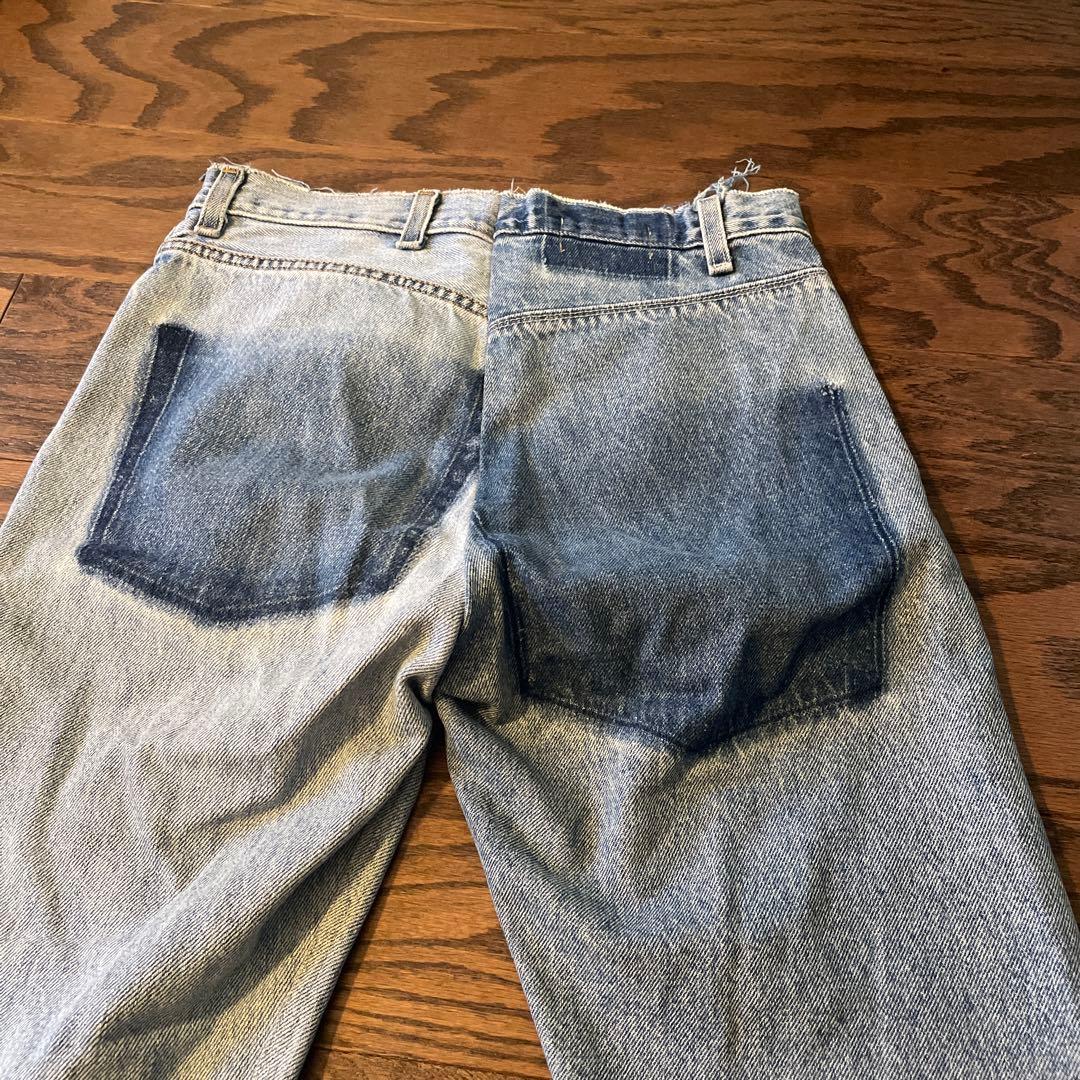 ナナナナサーカ　デニム　セットアップ　リメイク　古着