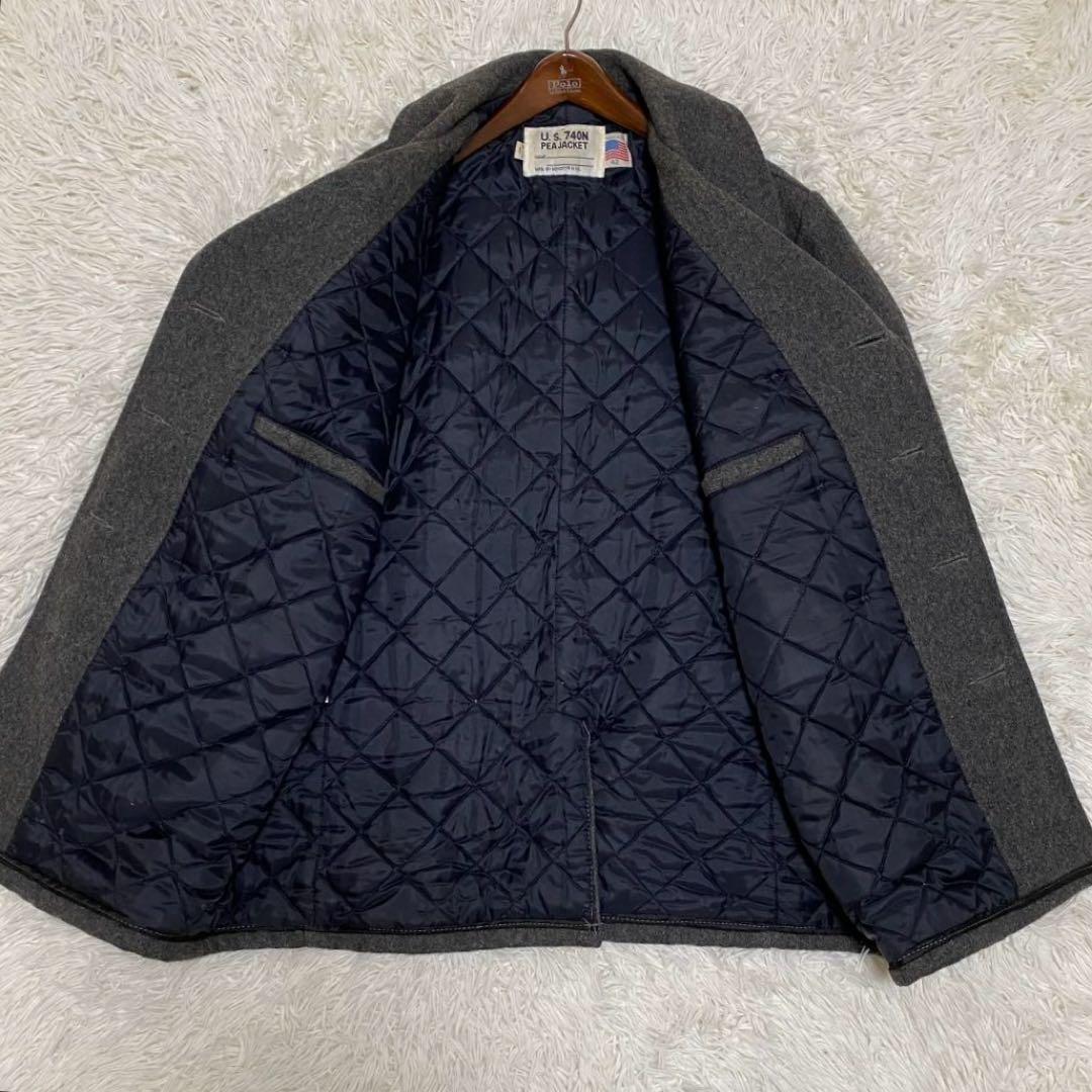 【美品✨】Schott ピーコート U.S. 740N キルティング グレー42