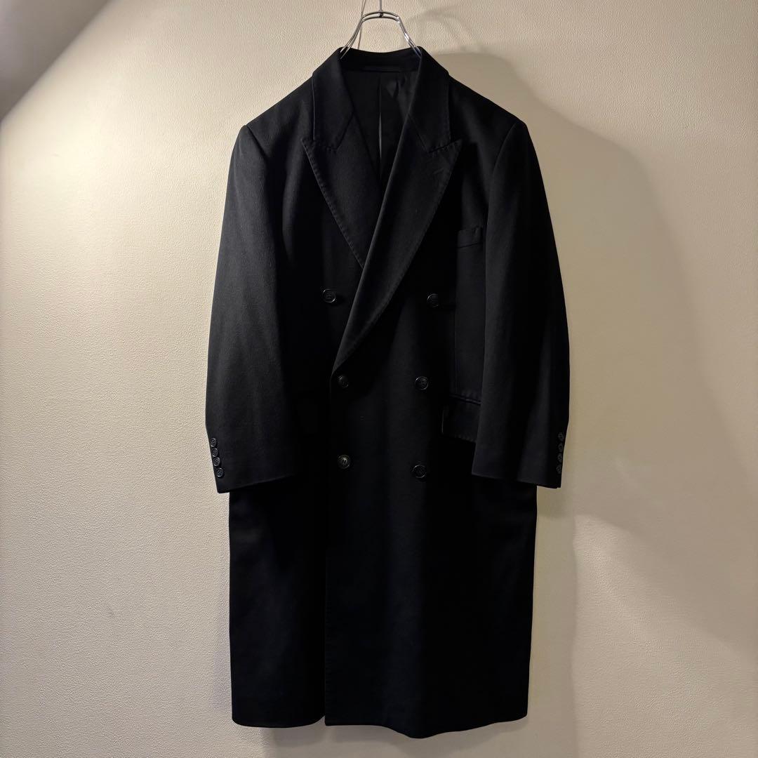 80's 90's vintage カシミヤ チェスターコート ダブルブレスト