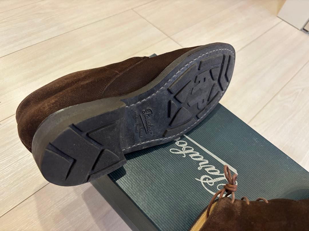 Paraboot GUERNY Chocolate Suede 6ハーフ