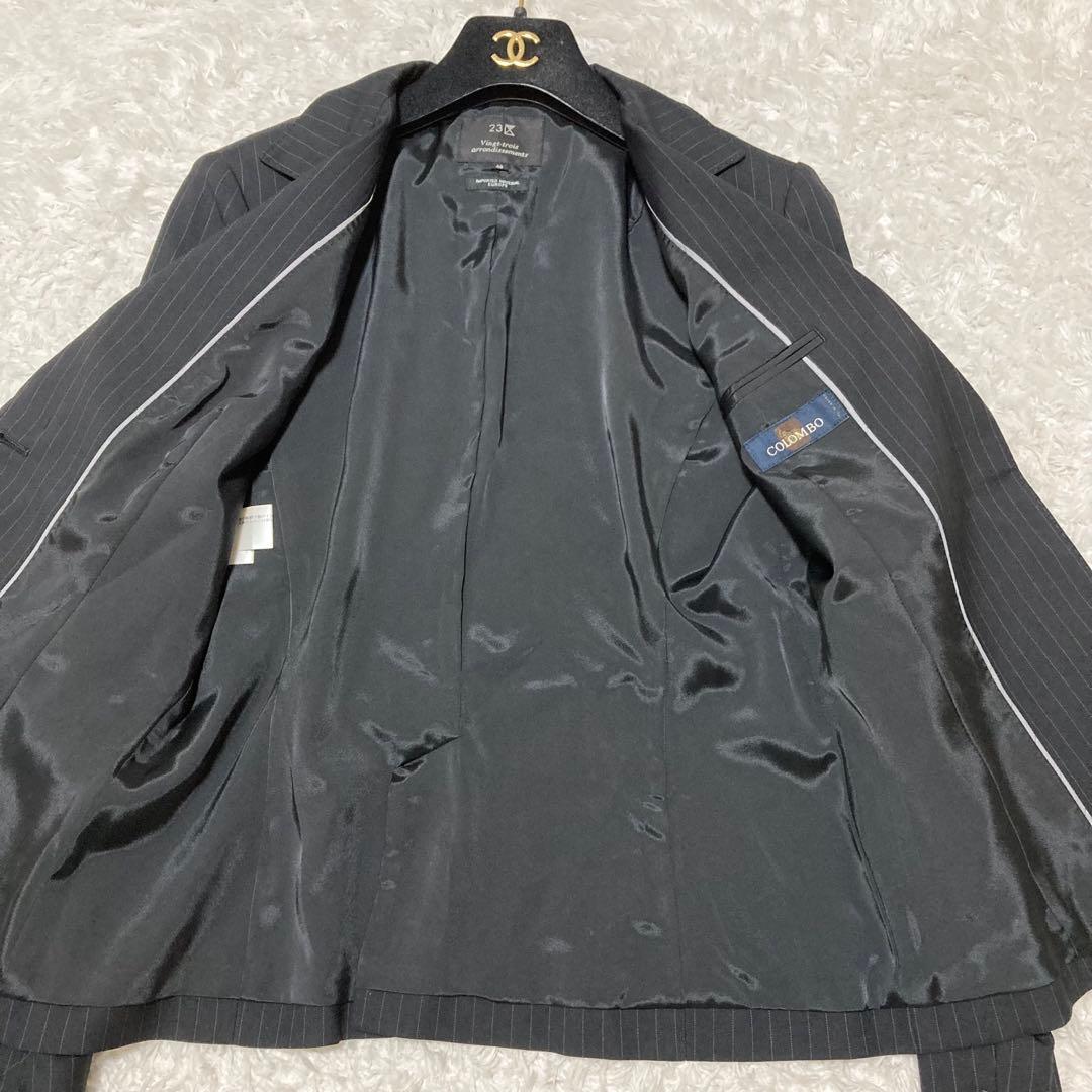 極美品♡ 23区 スカートスーツ セットアップ ストライプ COLOMBO生地