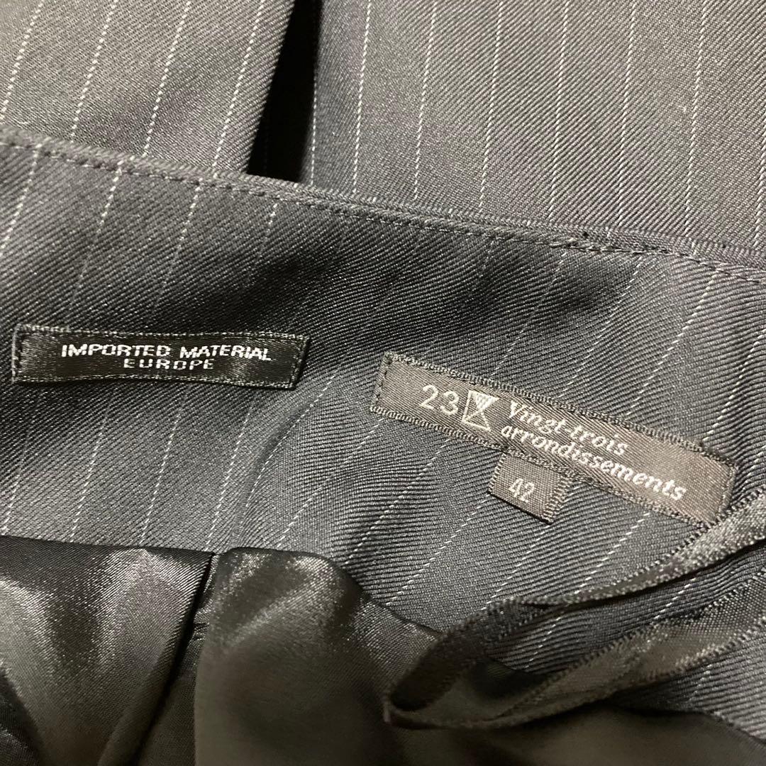 極美品♡ 23区 スカートスーツ セットアップ ストライプ COLOMBO生地