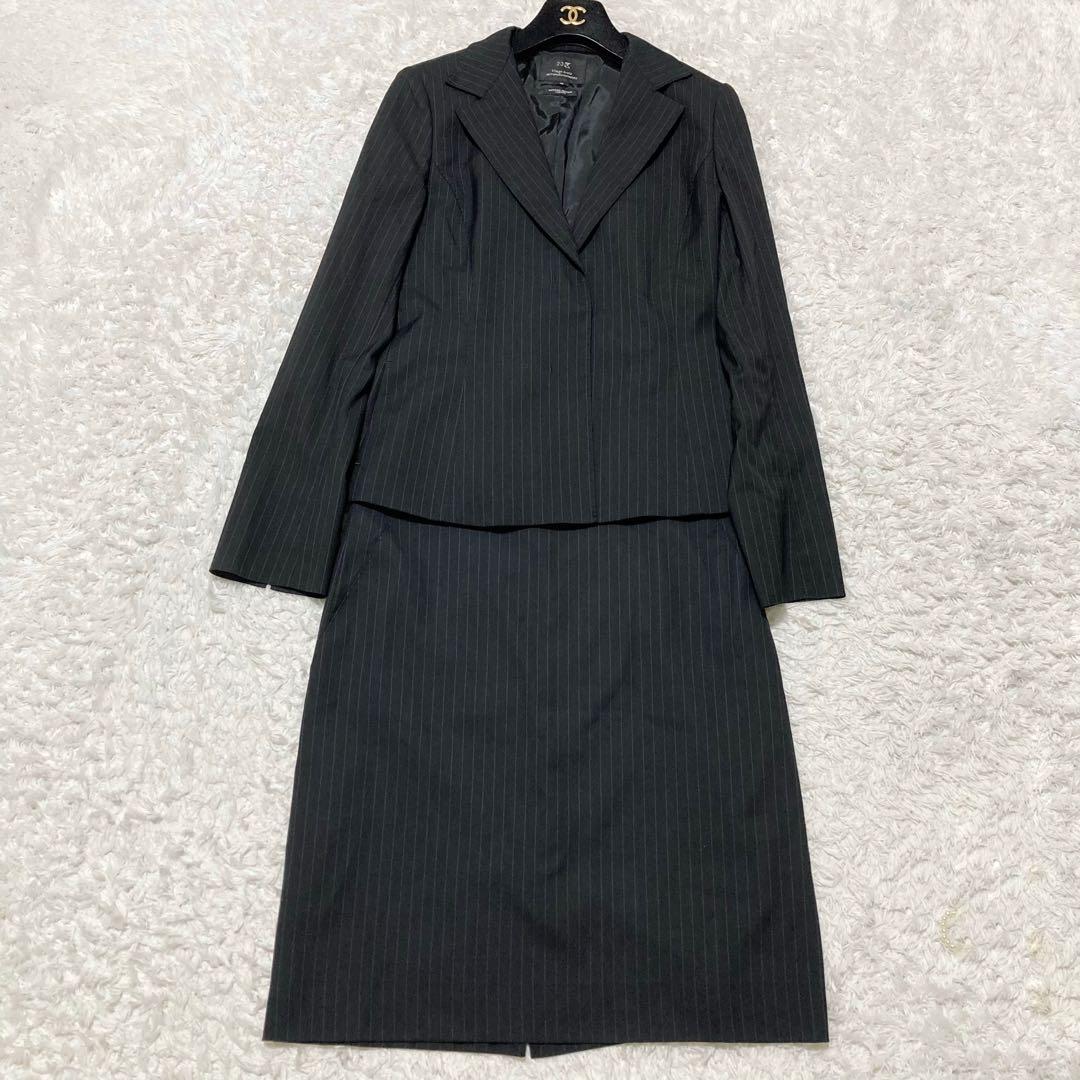 極美品♡ 23区 スカートスーツ セットアップ ストライプ COLOMBO生地
