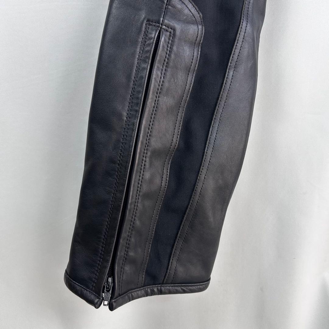 【美品】hyod ヒョウドウ レザーパンツ ブラック ブーツアウト LWサイズ