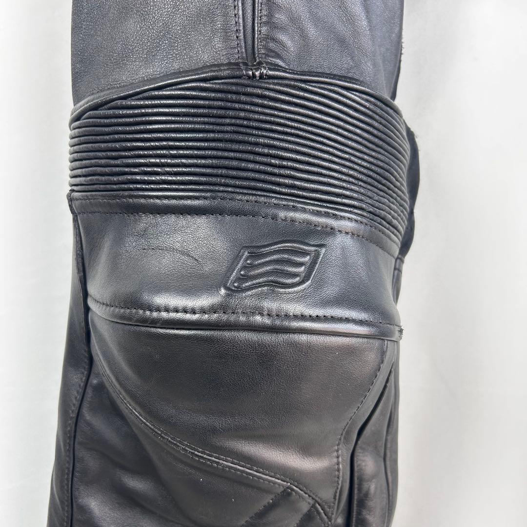 【美品】hyod ヒョウドウ レザーパンツ ブラック ブーツアウト LWサイズ