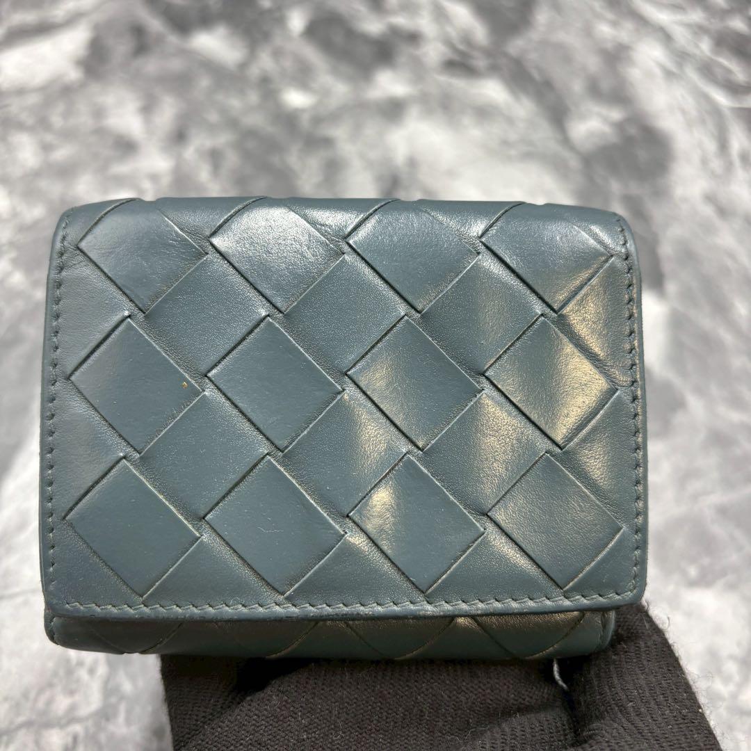✨付属品付/美品✨ ボッデガヴェネタ 3つ折り財布 イントレチャート 現行