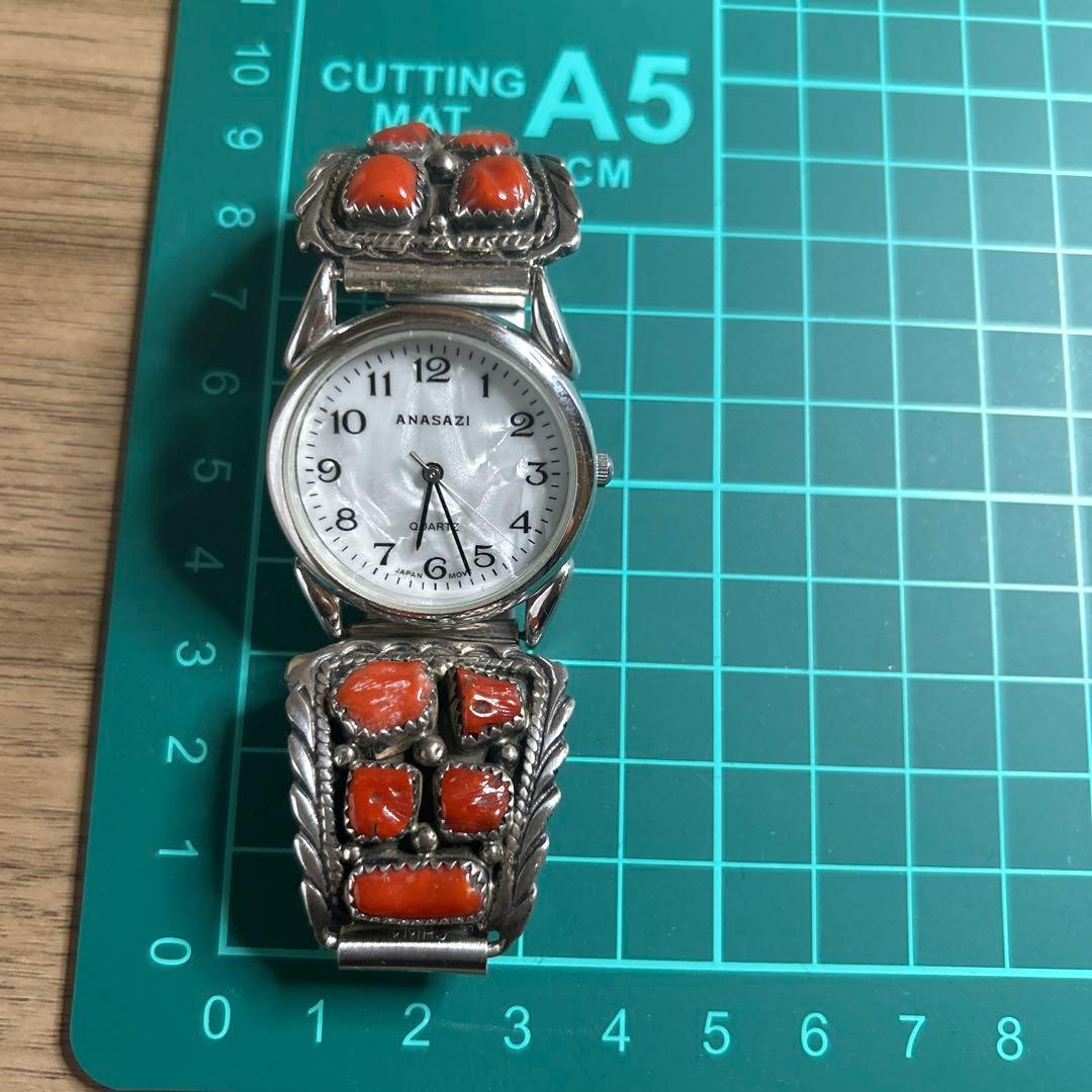 インディアンジュエリーアナログ時計　訳あり なーさん＊