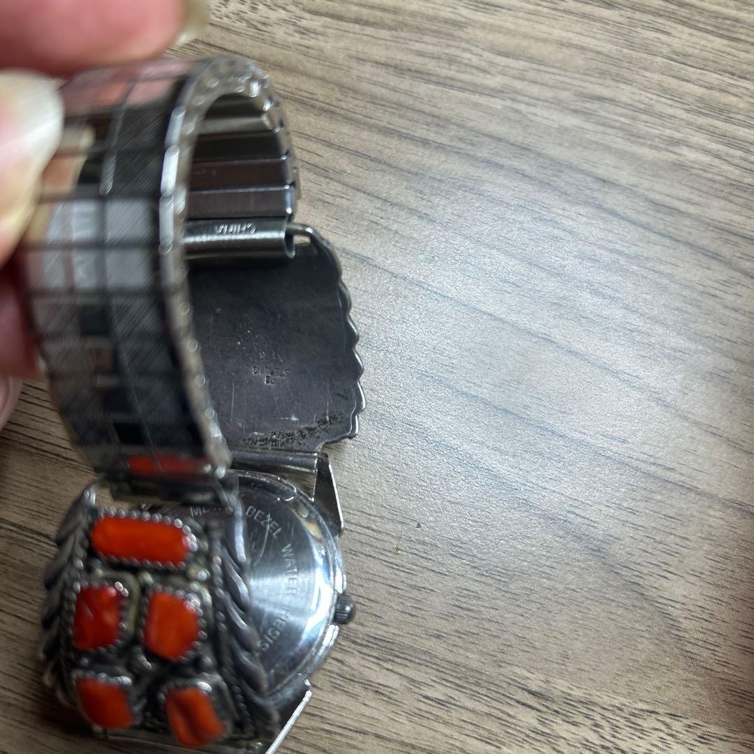 インディアンジュエリーアナログ時計　訳あり なーさん＊