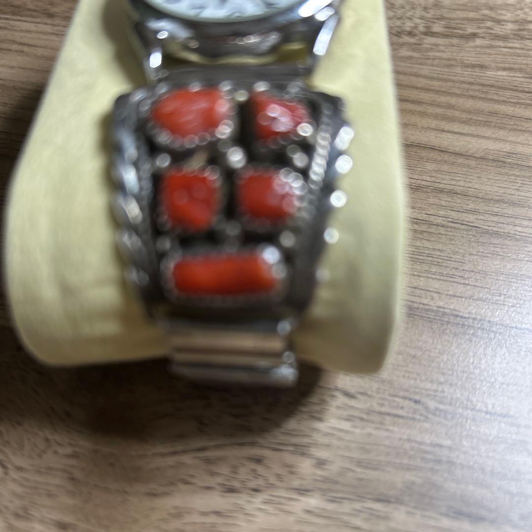 インディアンジュエリーアナログ時計　訳あり なーさん＊