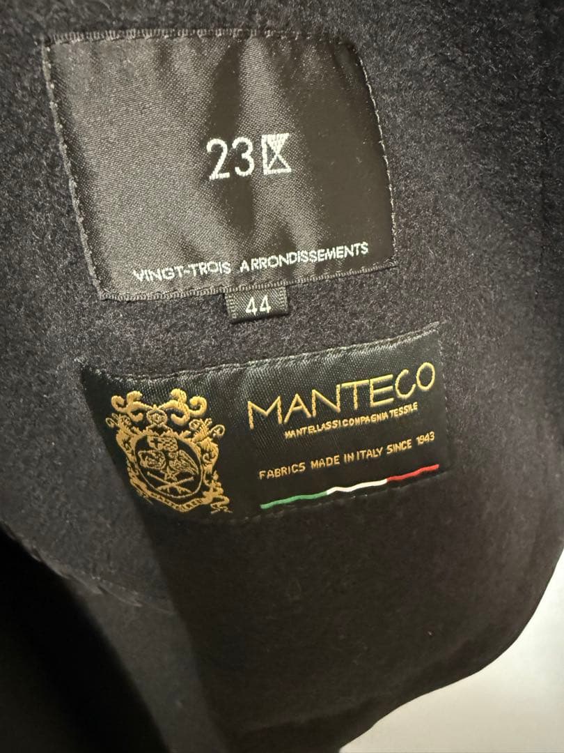 23区L MANTECO ウールリバーロングコート