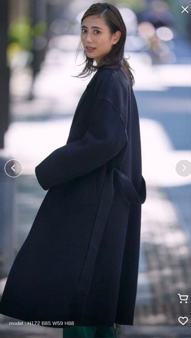 23区L MANTECO ウールリバーロングコート