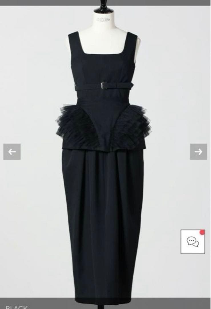 専用です。fetico ブラック サイズ1 WOOL CURVY DRESS