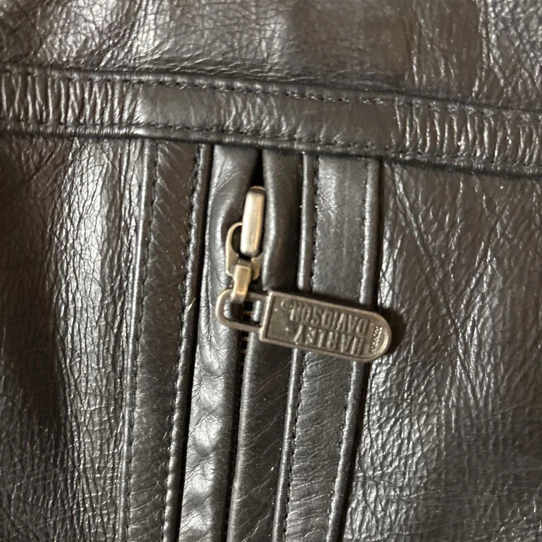 Harley-Davidson レザー ベスト ブラック