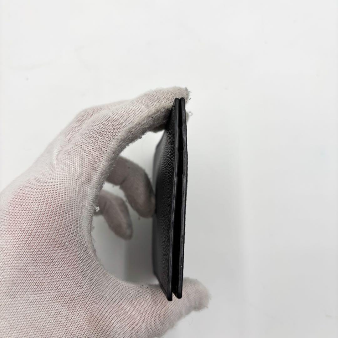 サンローラン　SAINTLAURENT マネークリップ　2つ折り財布　ブラック