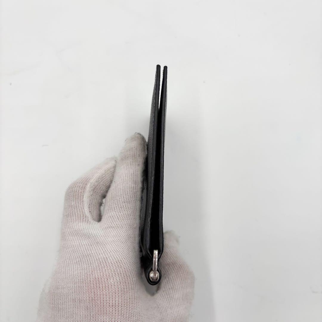 サンローラン　SAINTLAURENT マネークリップ　2つ折り財布　ブラック