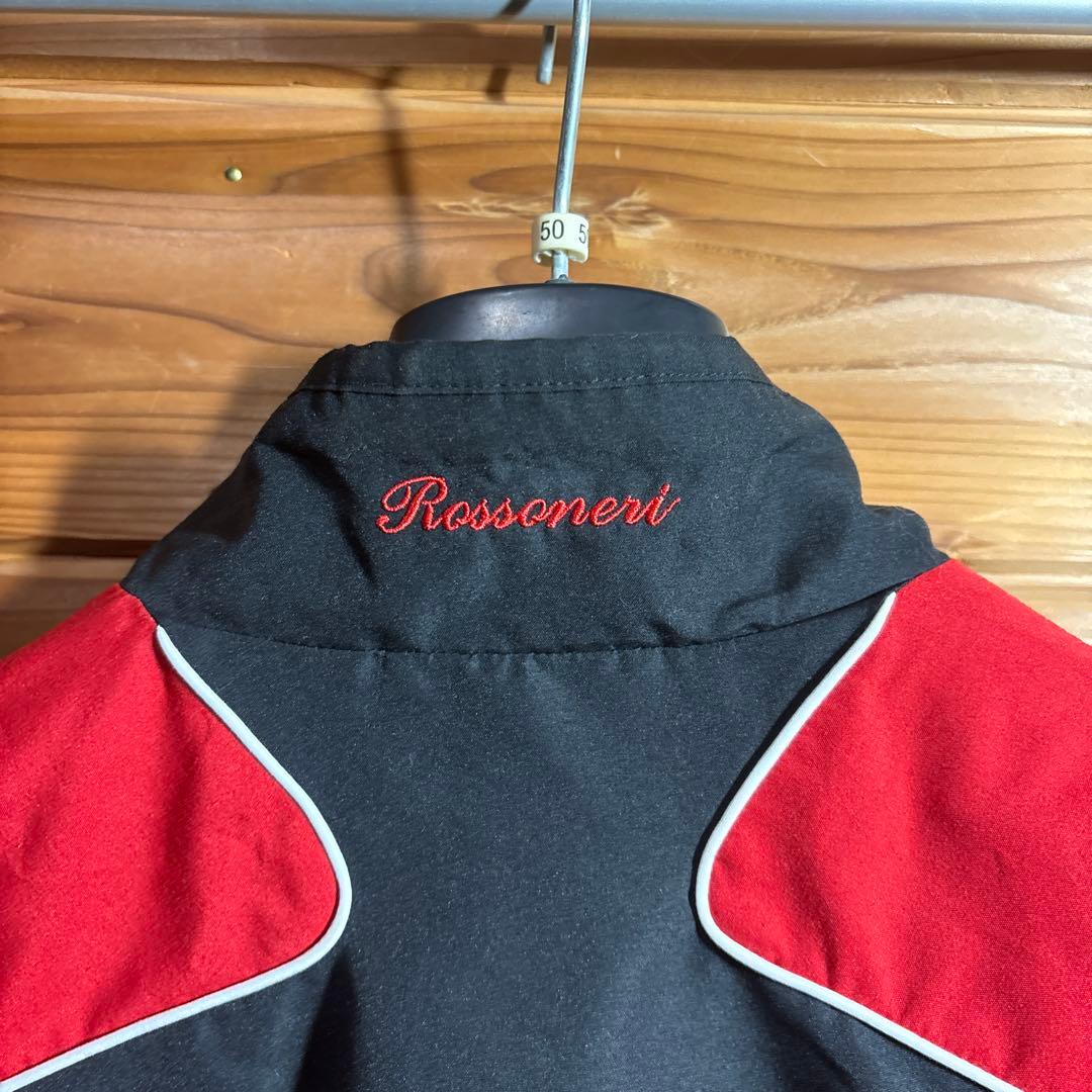 90s 菅田将暉着　ACミラン adidas ウィンドブレーカー 黒/赤　L