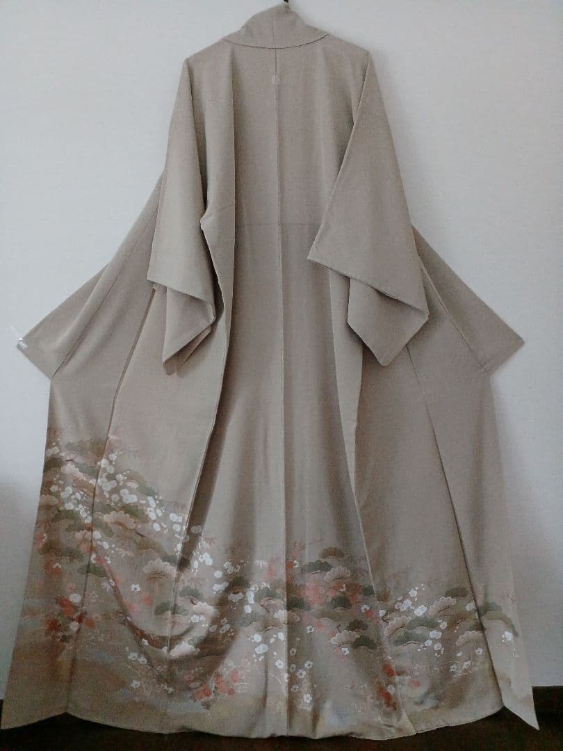 hanahana　 色留袖 一つ紋 正絹 ベージュ 金彩 松竹梅 礼装