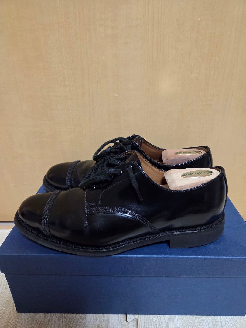 【美品】サンダース SANDERS ミリタリーダービー ブラック 7 25.5