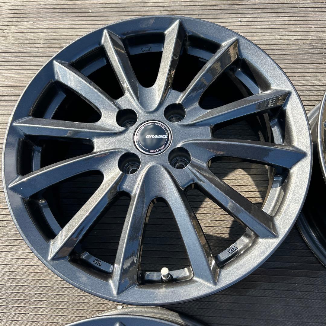 BRASIZ アルミホイール16インチ4H100 6J+42 4本 送料込み