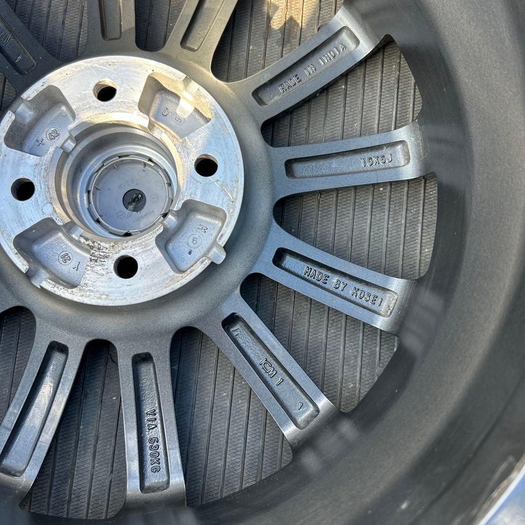 BRASIZ アルミホイール16インチ4H100 6J+42 4本 送料込み