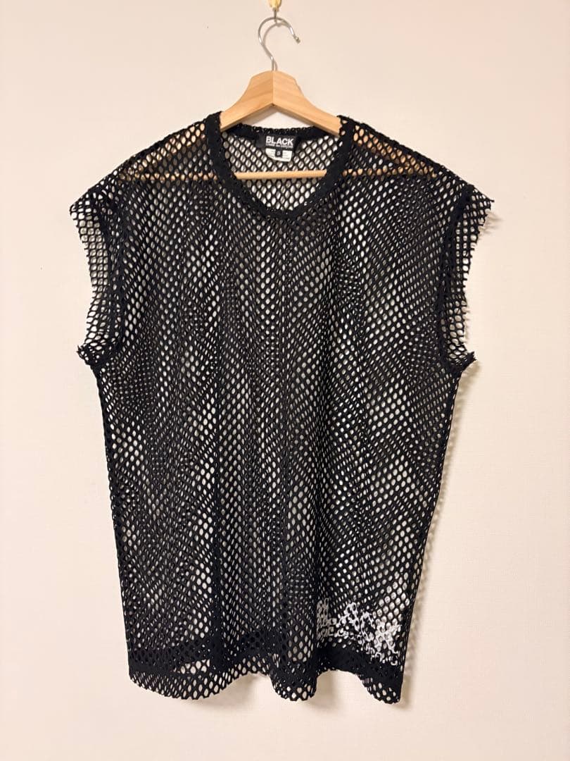 BLACK COMME des GARCONS メッシュタンクトップ S