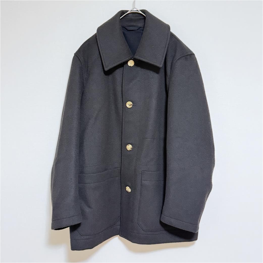 The CLASIK 24AW ドンキーコート ウールコート ブラック