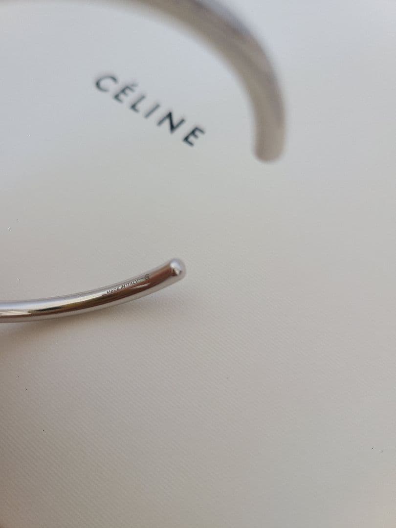 CÉLINE　セリーヌ　シルバー ノット　エクストラシンブレスレット　バングル