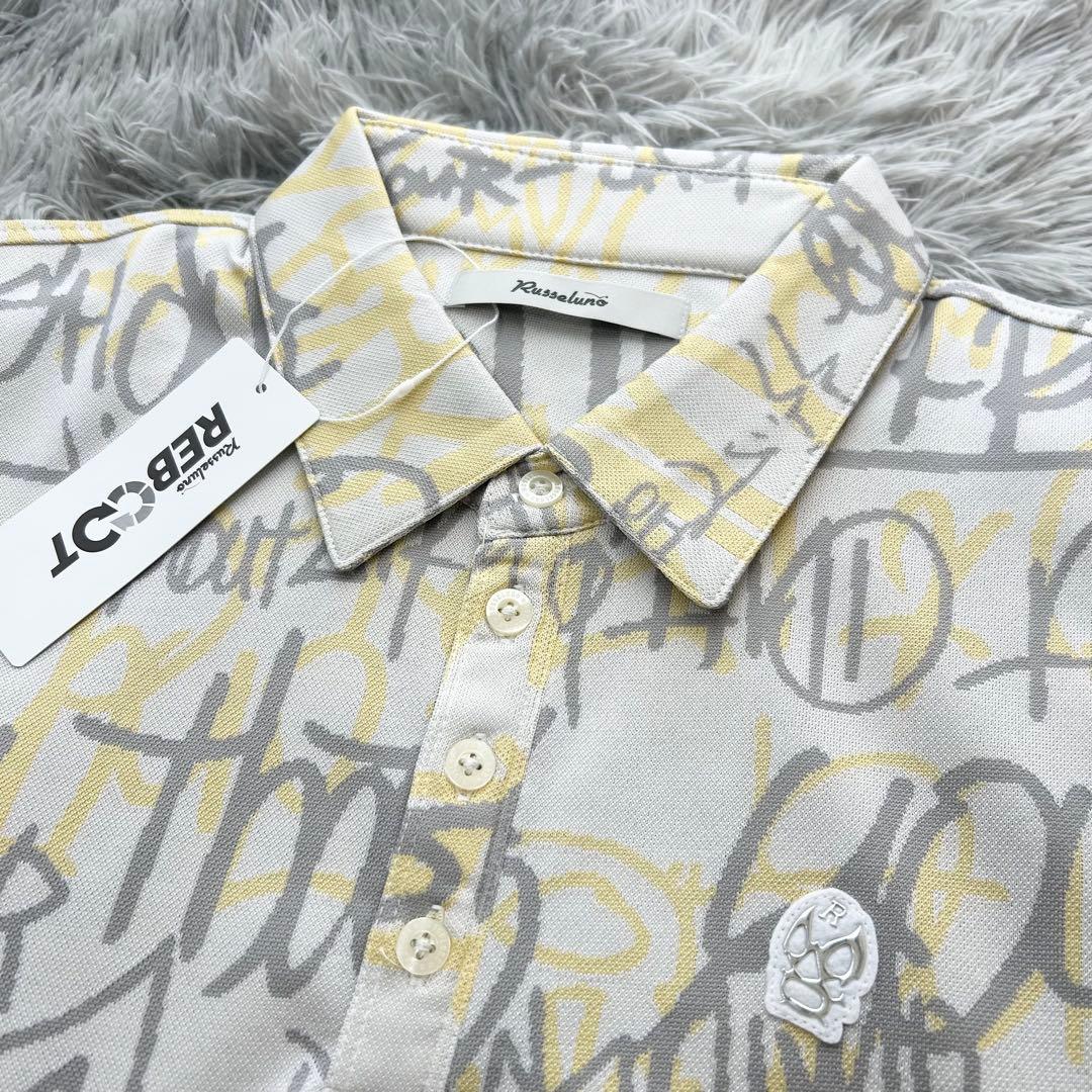 新品　ラッセルノ　ポロシャツ　半袖　イエロー　ルチャ　ポリエステル　サイズ5