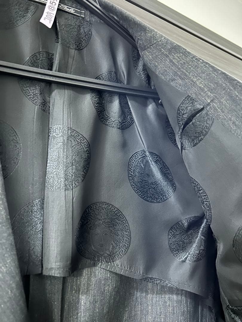 【美品】GIANNI VERSACE グレー スーツ