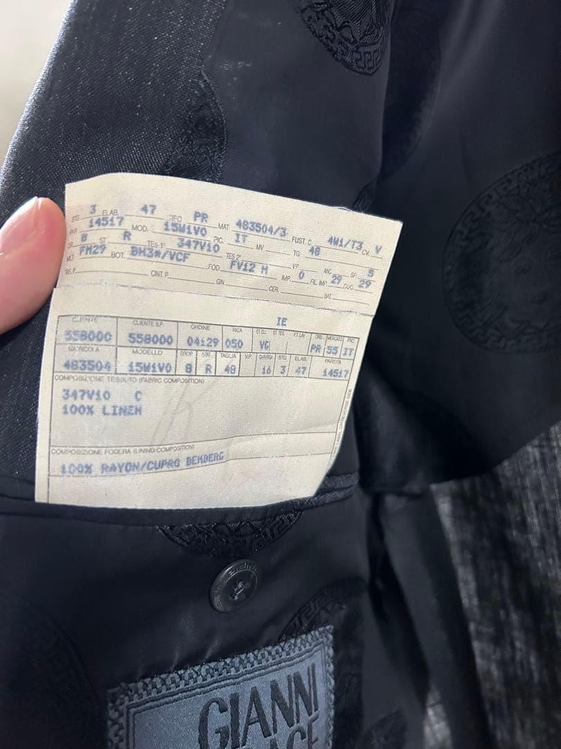 【美品】GIANNI VERSACE グレー スーツ