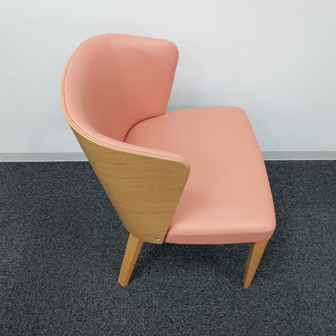 ★CRES／クレス★ZENON／ゼノン★ダイニングチェア★2脚セット★ピンク系★