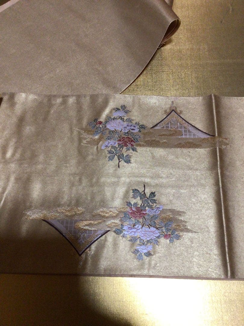 袋帯 本金 長嶋織物 共箱付き