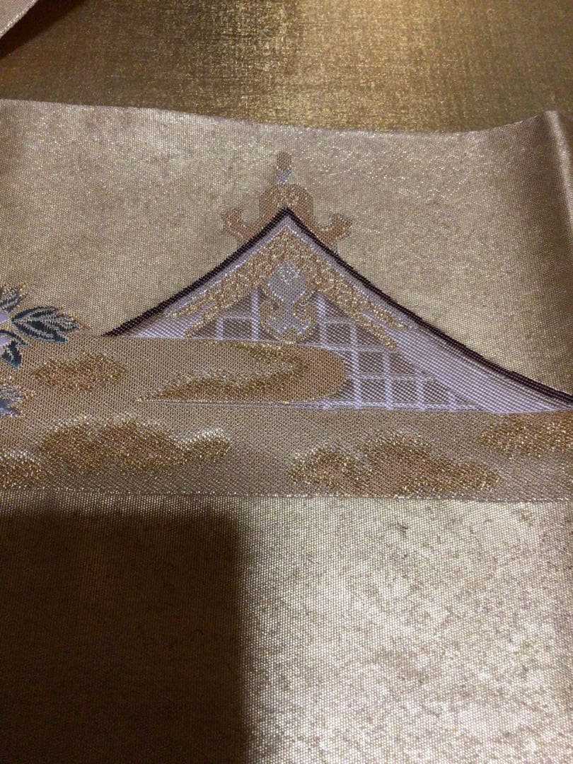 袋帯 本金 長嶋織物 共箱付き