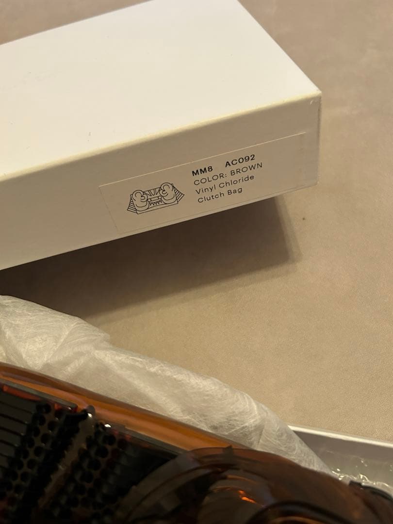 【美品】mame pvc bag / brown