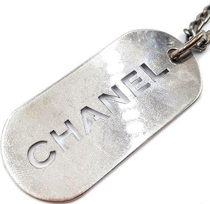 CHANEL ドッグタグプレート型キーホルダー,チャーム