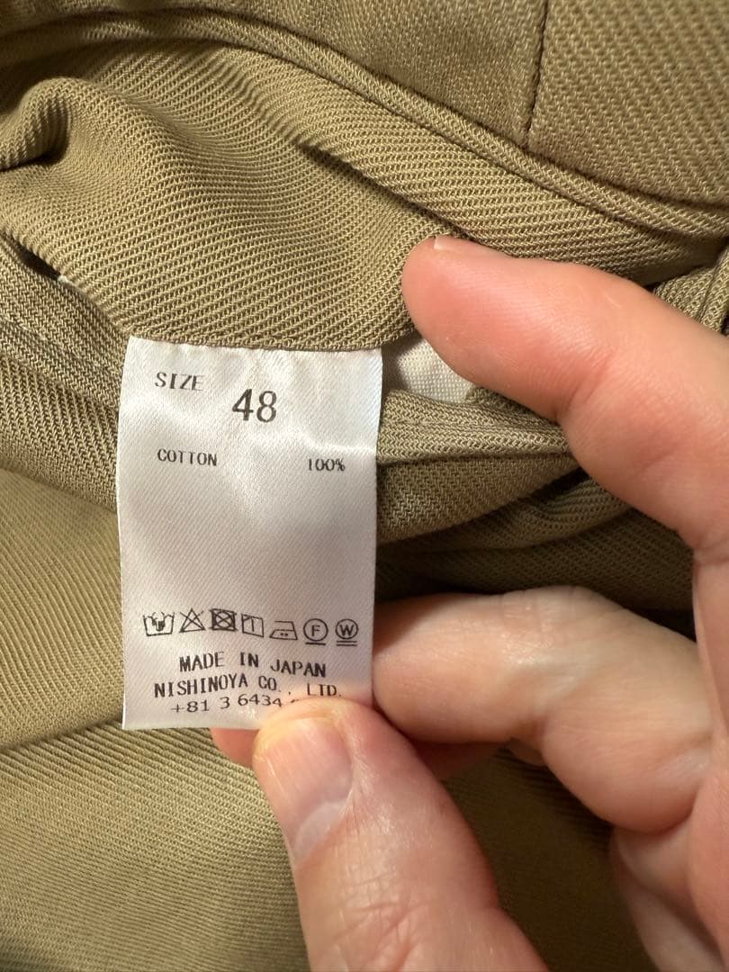 NEAT ニート　ワイドハイツイスト　ベージュ　2026ss サイズ48 美品