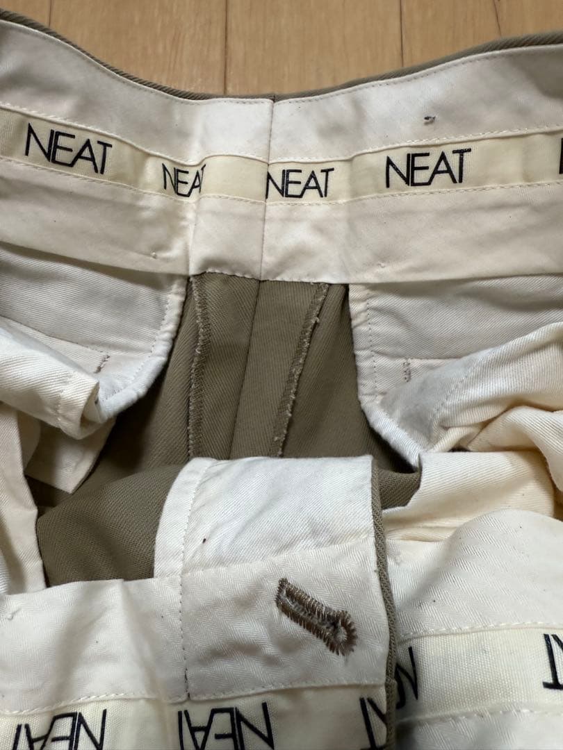 NEAT ニート　ワイドハイツイスト　ベージュ　2026ss サイズ48 美品