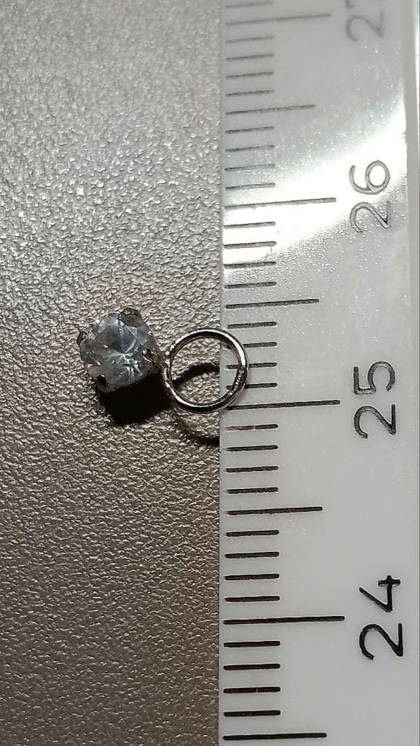 【ちゃんばら】 k10チャーム　ホワイトサファイア