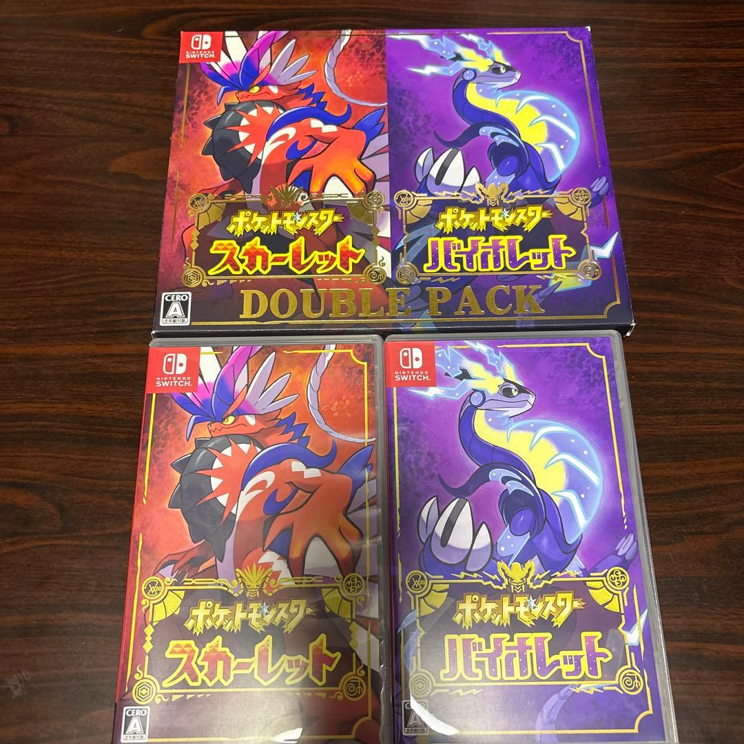 ポケットモンスター　スカーレット　バイオレット　ダブルパック　コード使用済み