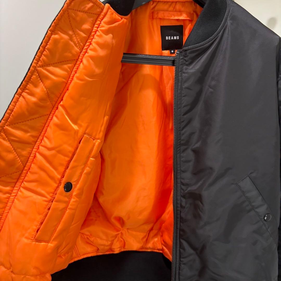 美品✨　BEAMS MA-1 サーモライト　リラックスフィット　ブラック　M